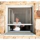 Avosdim - Insektenschutzrollo Fenster & Tür b 1250 mm x h 2200 mm - Aluminium - Weiß