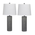 Cory Martin Pair Of 26 In Gray Ceramic Table Lamp - Fangio Lighting W-6228-2pk