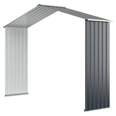 Costway Outdoor Storage Shed Extension Kit-Gray