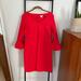 J. Crew Dresses | Jcrew Red Dress With Flared Sleeves | Color: Red | Size: 4