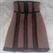 Free People Dresses | New Free People Strapless Mini Dress Size Xsmall Dark Tan And Black | Color: Black/Tan | Size: 2