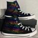 Converse Shoes | Converse Ctas Hi Pride Multicolored Holographic Foil Shoes Womans 6 , 8 , 9 New | Color: Black/White | Size: Various