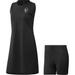 Women's adidas Black WM Phoenix Open Go-To Sleeveless AEROREADY Dress & Shorts Set