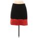Ann Taylor Casual Skirt: Black Color Block Bottoms - Women's Size 10