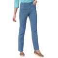 Appleseeds Women's DreamFlex Comfort-Waist Classic Straight Jeans - Blue - 14 - Misses