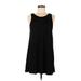 Forever 21 Casual Dress - A-Line Scoop Neck Sleeveless: Black Print Dresses - Women's Size Small