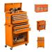 Odaof 8-Drawer Tool Box w/ Wheels, Rolling Tool Chest w/ Drawers, Cabinet Tool Organizer in Orange | 42.9 H x 24.4 W x 13 D in | Wayfair