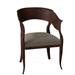 Barrel Chair - Theodore Alexander Lore 23.5" Wide Barrel Chair Linen/Wood/Polyester/Cotton/Velvet/Other Performance Fabrics 8784-1275-92-Brooksby