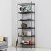 Rebrilliant Ameela 63" H X 21" W x 12" D Storage Shelving Unit w/ Wheels, Leveling Feet Steel in Black | 63 H x 21 W x 12 D in | Wayfair