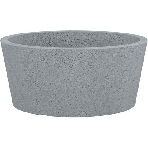 Scheurich - C-Cone 40, Pflanzschale/Blumentopf/Pflanzkübel, rund, Farbe: Stony Grey, hergestellt