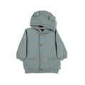 Sterntaler Baby Jungen Strickjacke Baby GOTS Strickjacke Emmi - Strickjacke Baby - Strickjacke mit Öhrchen und Knopfleiste - grün, 74