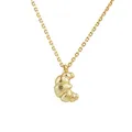 Collier à Breloques en Forme de Croissant pour Femme Pendentif Ras du Cou Collection d'Été