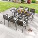 Patio Festival 9-Piece Outdoor Bar Height Dining Set with Cushions