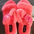 Nine West Shoes | Hpnwt Nine West Funkie 2 Faux Fur Slipper, Neon Pink | Color: Pink/White | Size: Various