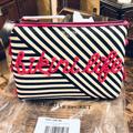 Victoria's Secret Bags | Nwt-Victoria's Secret~”Bikini Life”~Embellished Cosmetic/Swimsuit Bag/Wristlet | Color: Black/White | Size: Os