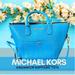 Michael Kors Bags | Michael Kors Greenwich Leather Bag | Color: Blue | Size: Os