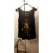 Disney Tops | Disney Parks, Mickey Mouse, Womens, Size Medium, Sleeveless Top | Color: Black/Gold | Size: M