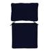 Replacement Seat and Back Cushion Cover Only with Zipper - 26x42 - Box Edge, Canvas Navy Sunbrella - Ballard Designs Canvas Navy Sunbrella - Ballard Designs