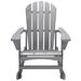 Adirondack Wooden Rocking Chair by Saint Birch in Gray