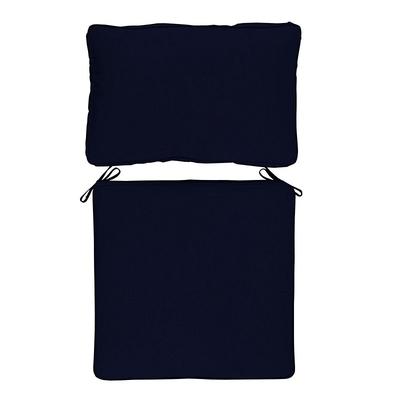 Replacement Seat and Back Cushion with Zipper - 26x42 - Fast Dry, Canvas Navy Sunbrella - Ballard Designs