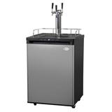 5.6 Kegco HBK309B-3K Full-Size Digital Homebrew Kegerator Three Faucet Black w/ Ball Lock Keg, in Gray | 43 H x 30 W x 30 D in | Wayfair HBK309S-3