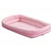 MidWest Homes for Pets Double Bolster Pet Bed Polyester/Fleece in Pink | 4 H x 24 W x 15 D in | Wayfair 40324-PS