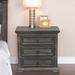 Rosalind Wheeler Giroflee Three Drawer Nightstand Wood in Gray | 28.75 H x 29 W x 17 D in | Wayfair 8ED49527647D49B1BED059352D0BB2D6