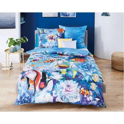 Kaeppel Designer Bettwäsche »Colourful Ocean« 261/601 blau 155x220 cm / 80x80 cm