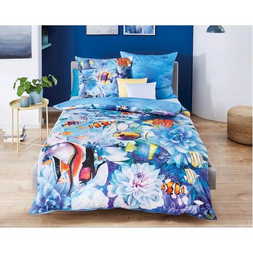 Kaeppel Designer Bettwäsche »Colourful Ocean« 261/601 blau 135×200 cm / 80×80 cm