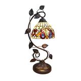 Tiffany-Style Victorian Design 1-light Dark Bronze Table Lamp