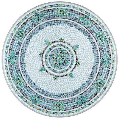 KNF Miraval Mosaic Table Collection - Oval Coffee Table, Black, 42" x 24" - Frontgate