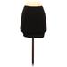 Shein Casual Bodycon Skirt Mini: Black Solid Bottoms - Women's Size X-Small