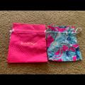 Lilly Pulitzer Accessories | Lilly Pulitzer Jewelry Bags , 2 Bags Set | Color: Blue/Pink | Size: 6x6,5