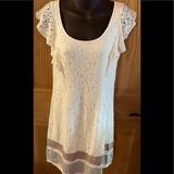 American Eagle Outfitters Dresses | Ae Cream Lace Dress S/P | Color: Cream | Size: Sp