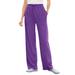Plus Size Women's Sport Knit Straight Leg Pant by Woman Within in Purple Orchid (Size 1X)