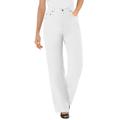 Plus Size Women's Perfect Relaxed Cotton Jean by Woman Within in White (Size 26 W)