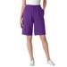 Plus Size Women's Sport Knit Short by Woman Within in Purple Orchid (Size 3X)