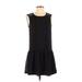 Forever 21 Casual Dress - DropWaist Crew Neck Sleeveless: Black Print Dresses - Women's Size Small