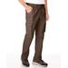 Blair JohnBlairFlex Relaxed-Fit Side-Elastic Cargo Pants - Brown - 40