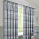 kellyuk Braemar Duck Egg Blue Faux Wool Check/Checked Highland Tartan Tape Top Lined Curtains (Duck Egg, 65" x 72", Pair)