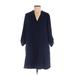 Lush Casual Dress - Shift: Blue Solid Dresses - Women's Size Small