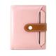 ANDOILT Wallets for Women Genuine Leather Small Bifold Wallet RFID Blocking Card Case Purse with ID Window Coin Pocket Pink