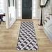 Brown/White 72 x 26 x 0.4 in Area Rug - Runner Nautica kids Tufted Runners Geometric Tufted Dark Grey Area Rug | 72 H x 26 W x 0.4 D in | Wayfair