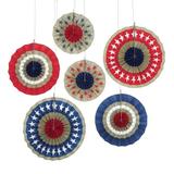 The Holiday Aisle® Archisha 6 Piece Patriotic Burlap Decoration Kit in Blue/Red | 12 W x 2 D in | Wayfair 5DB04061636B4533B259322C25CF67E1