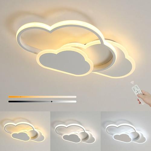 Goeco - 32W Led Deckenleuchte, 2800LM Kreative Wolken Deckenlampe, Moderne Deckenlampe Dimmbar mit