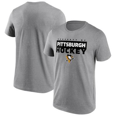 Pittsburgh Penguins Fanatics Branded Gain Ground T-Shirt - Sportgrau - Herren Image