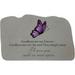 Goodbyes Are Not Forever Butterfly Garden Memorial Accent Stone by Kay Berry in Grey