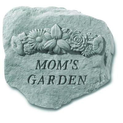 Mom'S Garden Garden Accent Stone by Kay Berry in Grey