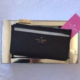 Kate Spade Bags | Kate Spade Shimmy Boxed Large Slim Card Holder | Color: Black | Size: Os