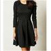 Anthropologie Dresses | Anthropologie Weston Wear Black Lace Framed Polka Dot Dress | Color: Black/Gray | Size: Xs